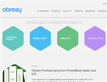 Tablet Screenshot of obreey-products.com